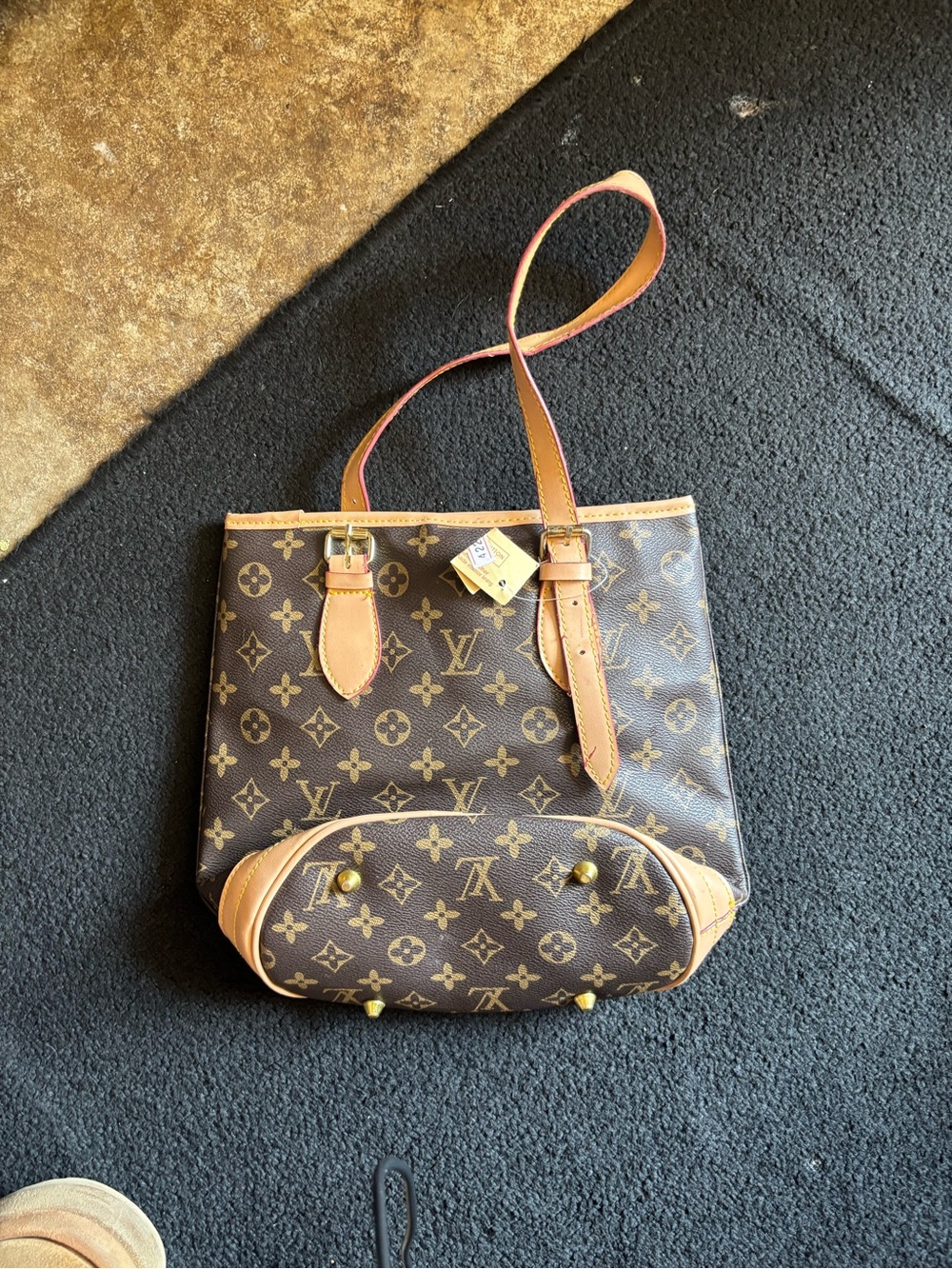 Louis Vuitton Monogram Canvas Tote with Natural Vachetta Trim